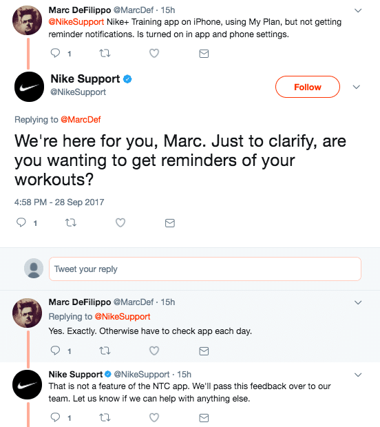 nike complaint email