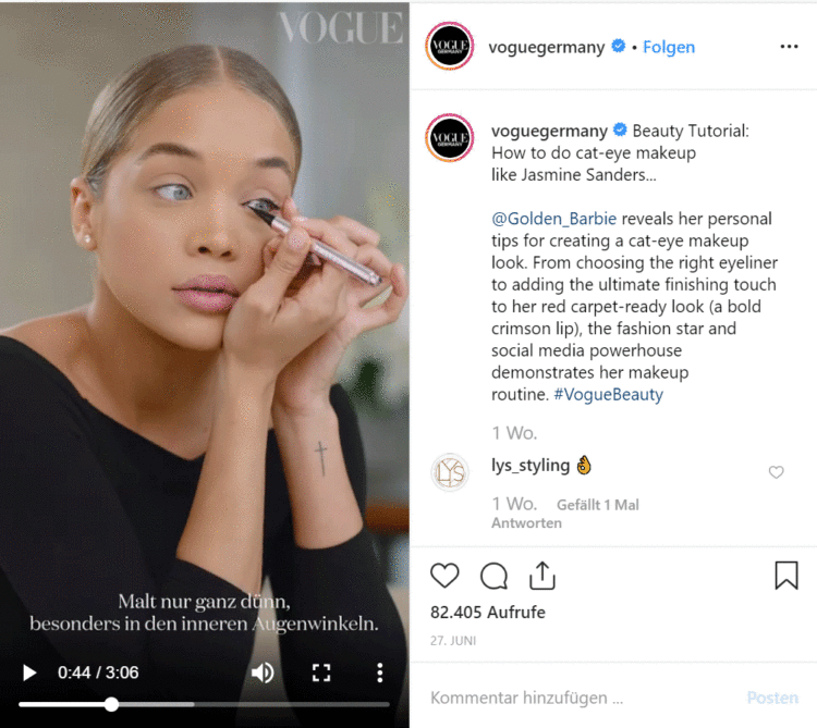 IGTV Best Practice Takeover voguegermany