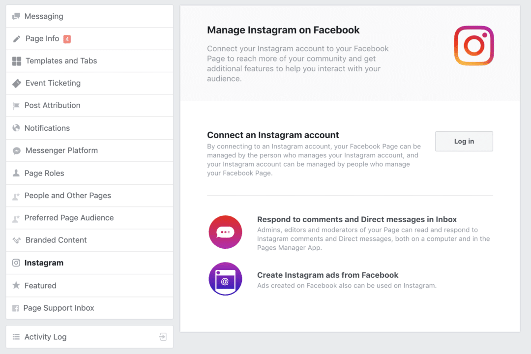 Instagram Facebook Connect Accounts