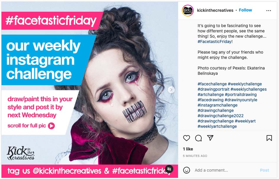 Strategies for more Instagram Followers: Challenge