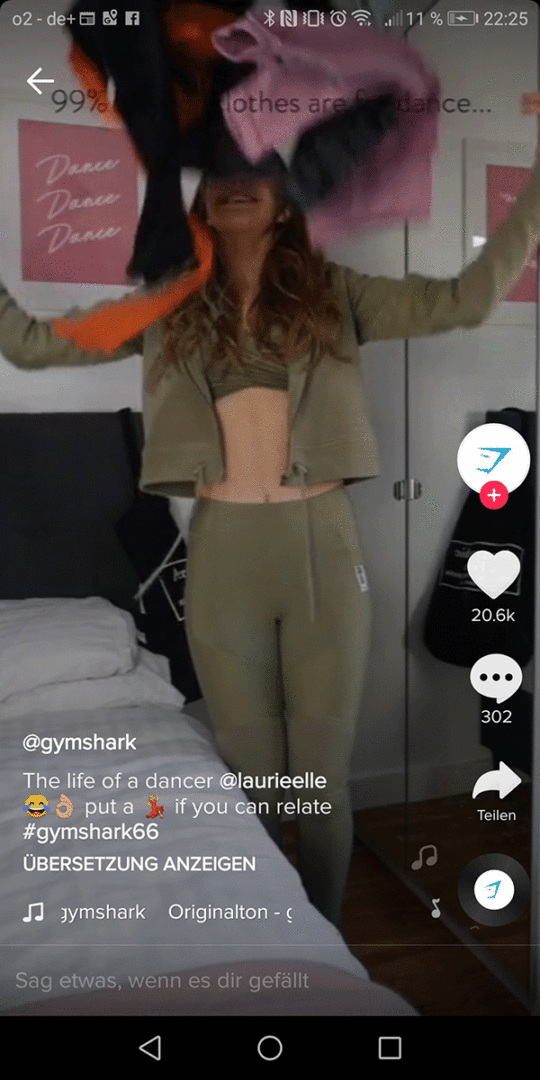 Tik Tok Marketing Example Gymshark 01