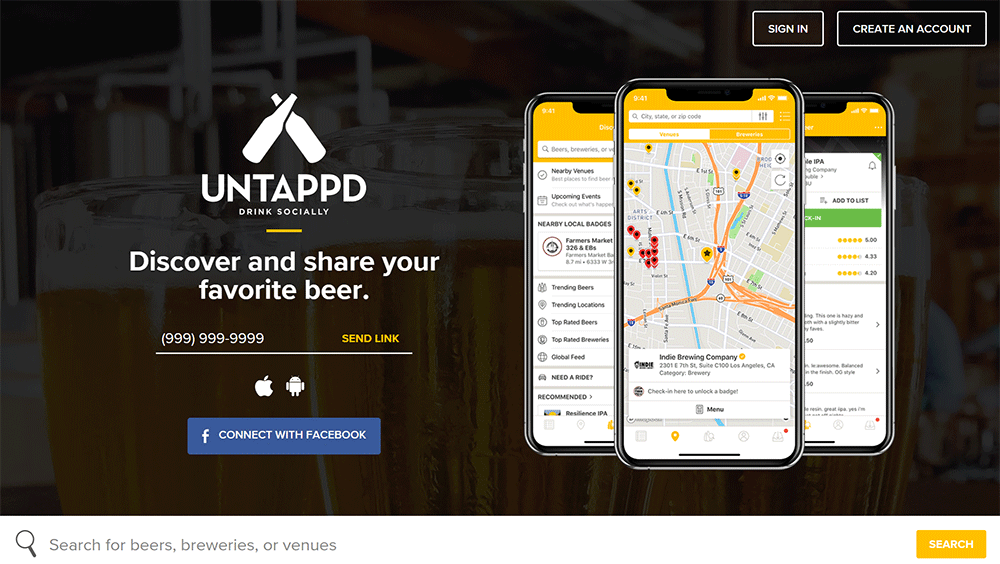 Social Media Nischenplattform Untappd