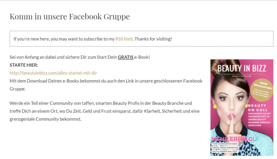 Facebook Gruppe E-Book Download