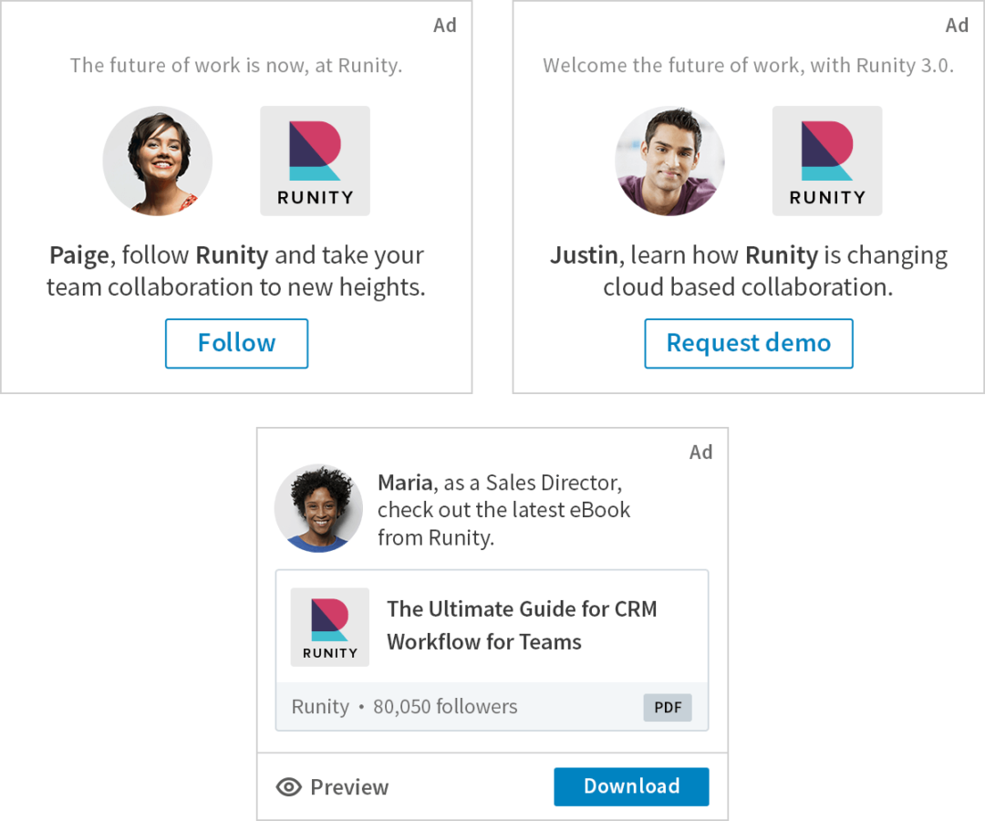 LinkedIn Dynamic Ads