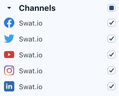 Social Media Audit Select Channels