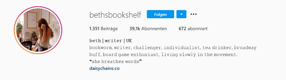Instagram Bio Aufmerksamkeit