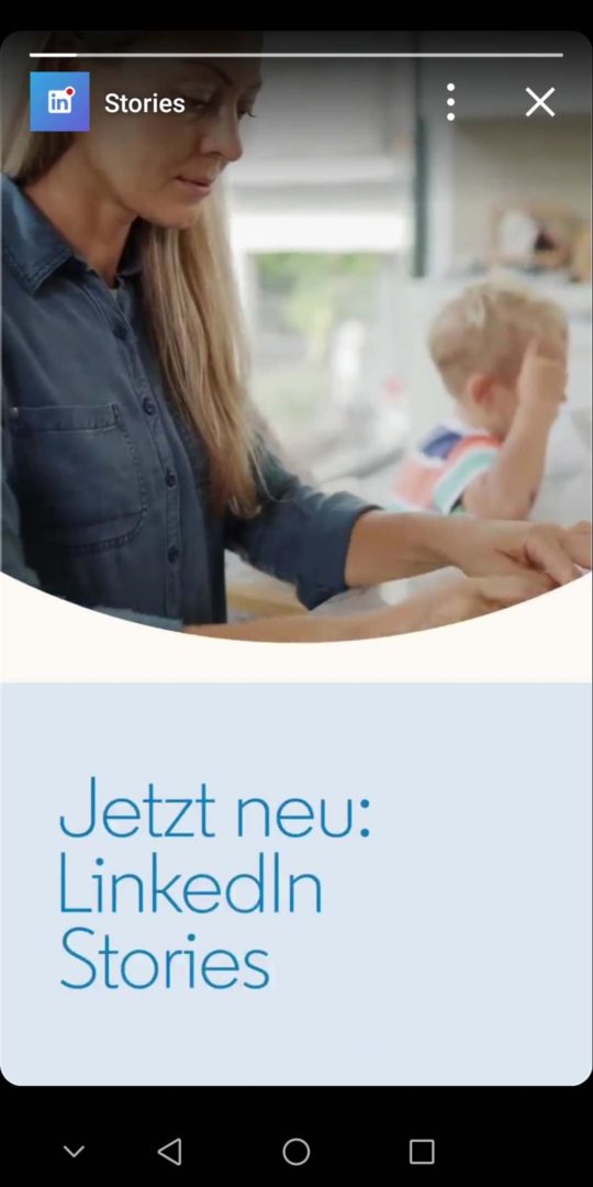 LinkedIn Stories Neu
