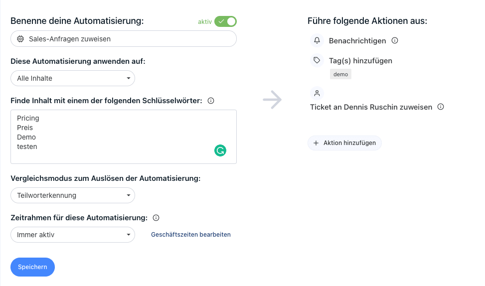 Community Management Tool Automatisierungen