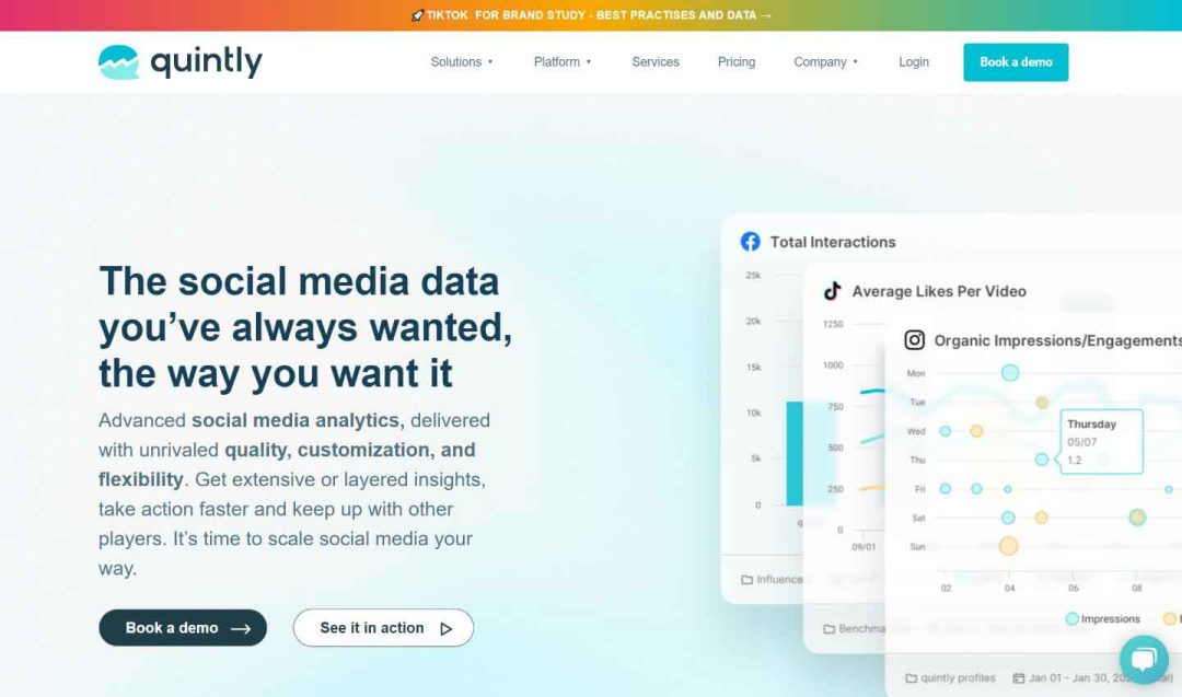 Social Media Reporting Tool: quintly