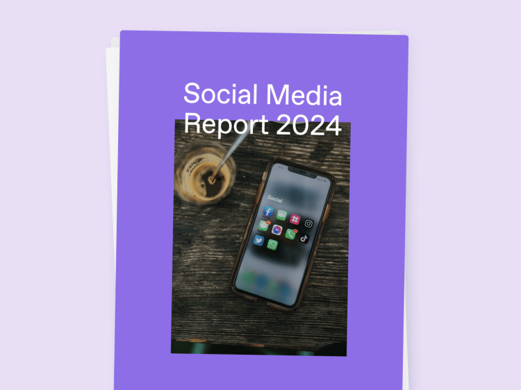 Social Media Report 2024 social media report header landscape