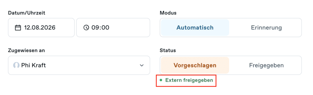Post-Freigaben ohne Swat.io-Login dank externen Freigaben approved status DE