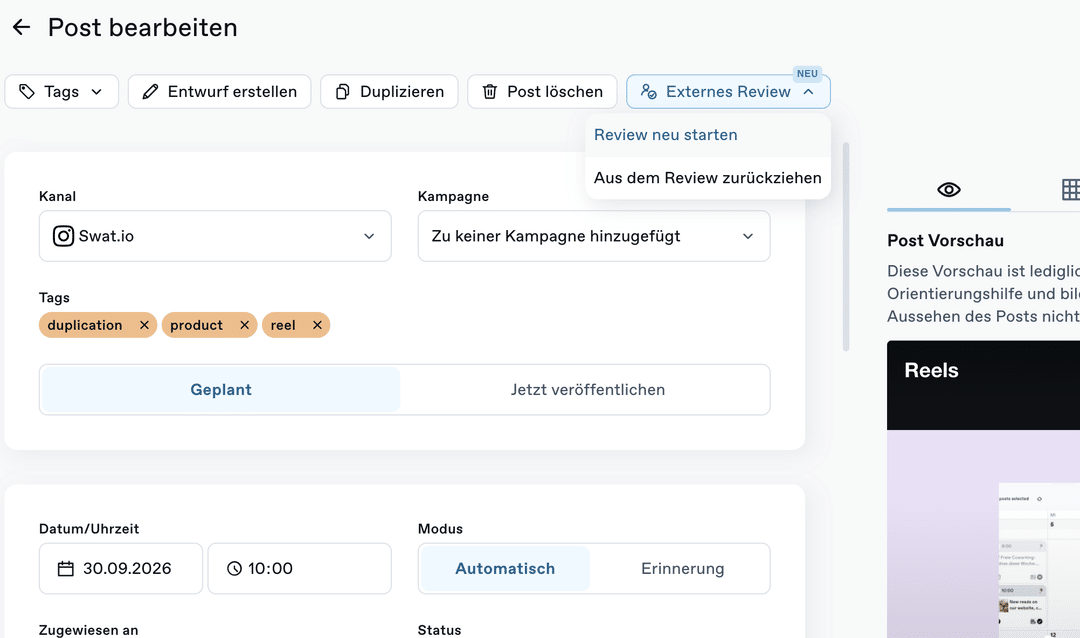 Externe Freigaben 2.0: Noch mehr Steuerung ext appr options DE