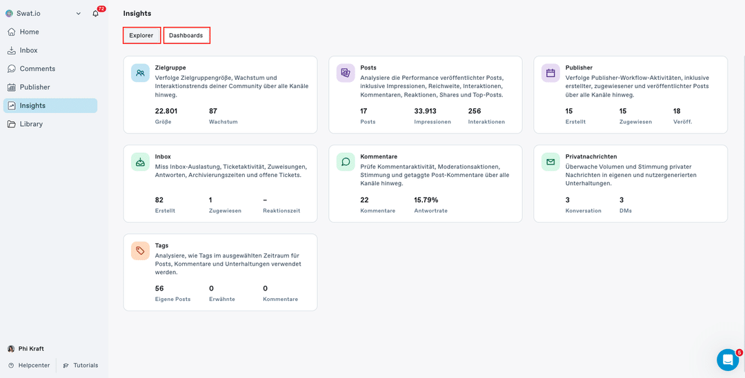 Neue Startseite für Insights: Alle Analysen auf einen Blick insights home de 1